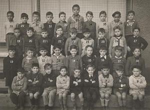 ECOLE MAGNAN GARCONS 1950 CE2 MME SEVILLA
